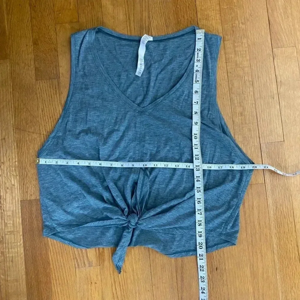Lululemon Knot Gonna Fly Knotted Cropped Tank